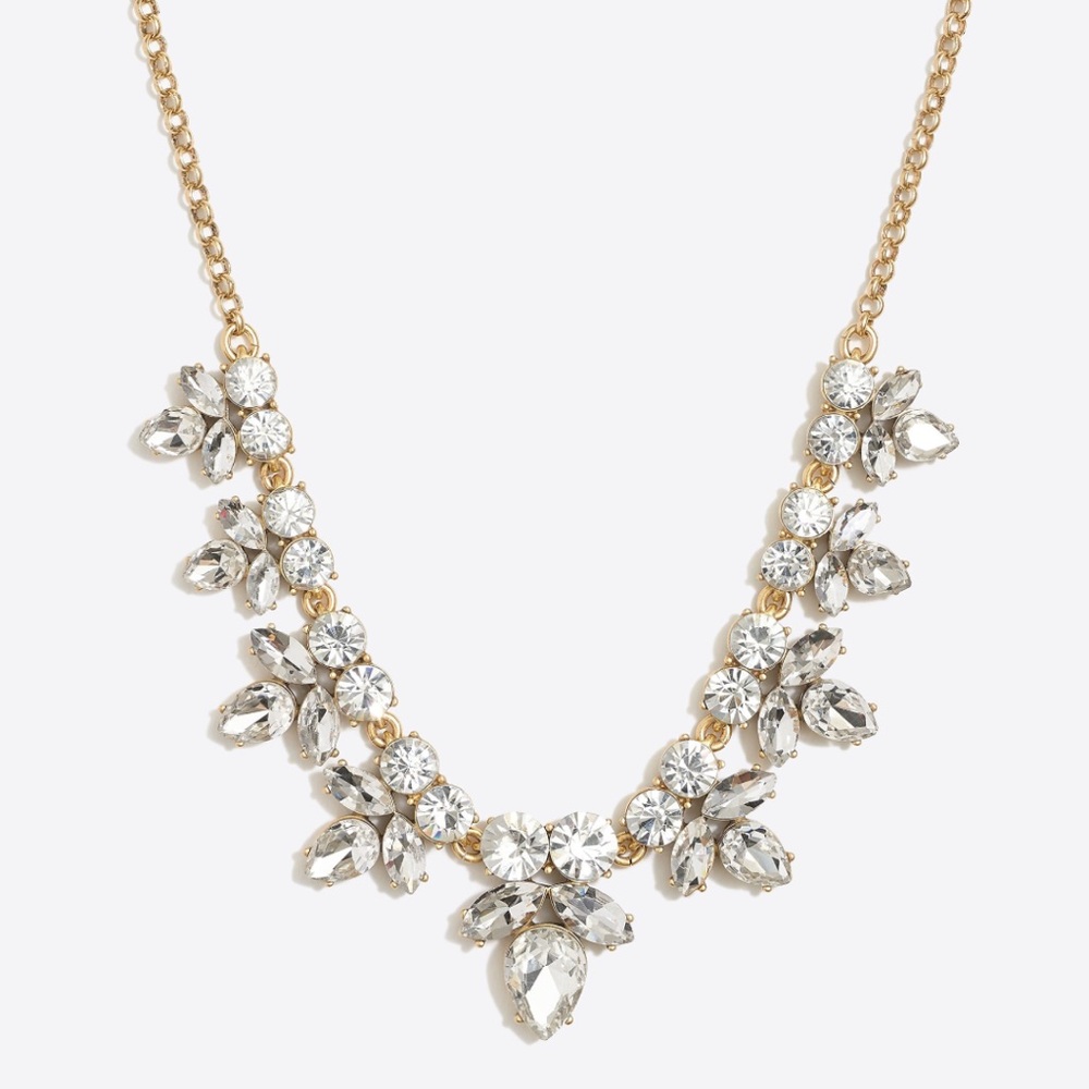 J. Crew Gold-Tone Crystal Statement Necklace